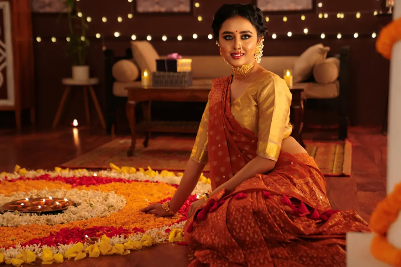 উৎসবের আমেজে পূজার মেকআপ 9 Le reve Puja 24 14