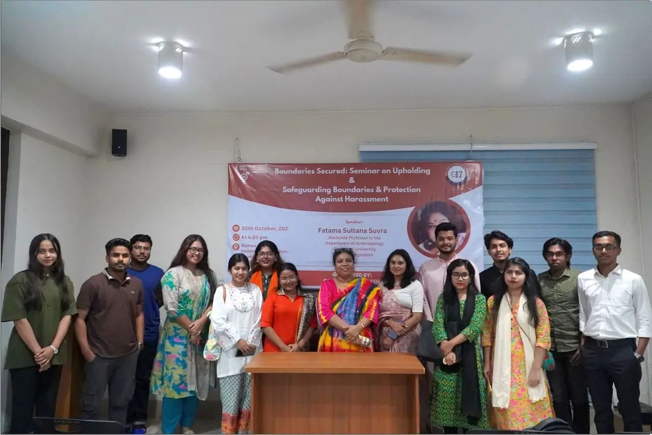সুরক্ষা হিসেবে আমাদের প্রধান ও প্রথম কর্তব্য হলো ভিক্টিমের পাশে দাঁড়ানো - ফাতেমা সুলতানা শুভ্রা, ছবি: এম্বাসেডর অফ জি-১৭ ইউএসি বাংলাদেশ