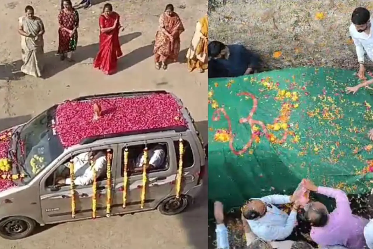 গাড়ির শেষকৃত্য অনুষ্ঠানে দেড় হাজার অতিথি 6 car grave 2
