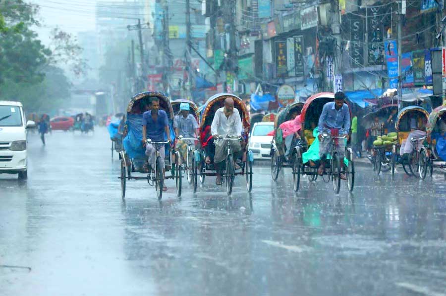দেশের ৩ বিভাগে বৃষ্টির পূর্বাভাস 6 বৃষ্টির পূর্বাভাস